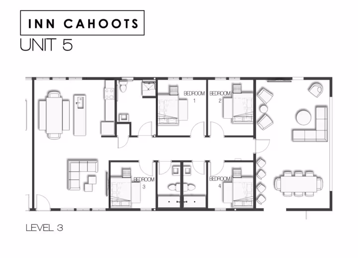 INN CAHOOTS UNIT 5- 4BR/11BEDS — gallery photo 11