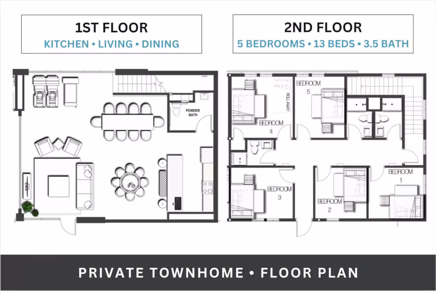 INN CAHOOTS UNITS 3 (5BR/13BEDS) โ gallery photo 6